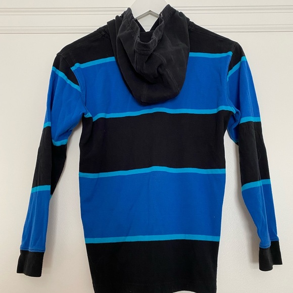 Quiksilver Blue and Black Striped Sweater - Picture 3 of 3
